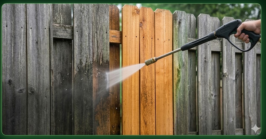 Fence power washing St. Augustine FL