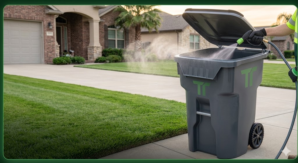 Trash can cleaning St. Augustine FL